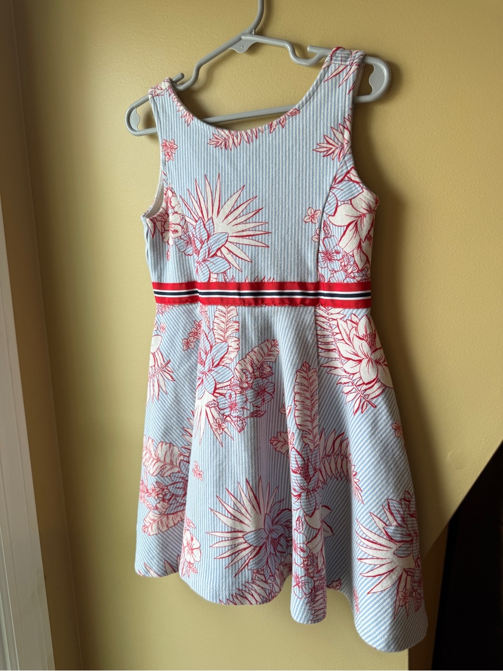 Janie and Jack Tropical Stripe Dress Girls Size 5